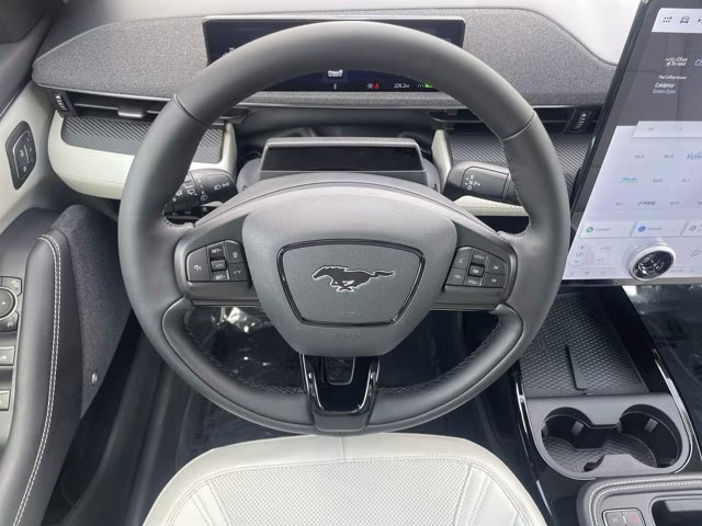 2026 Star White Metallic Tri-Coat Ford Mustang Mach-E Premium RWD SUV