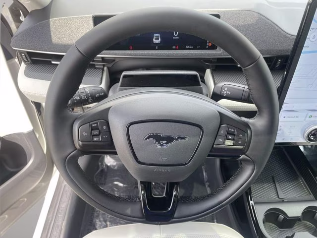 2026 Star White Metallic Tri-Coat Ford Mustang Mach-E Premium RWD SUV
