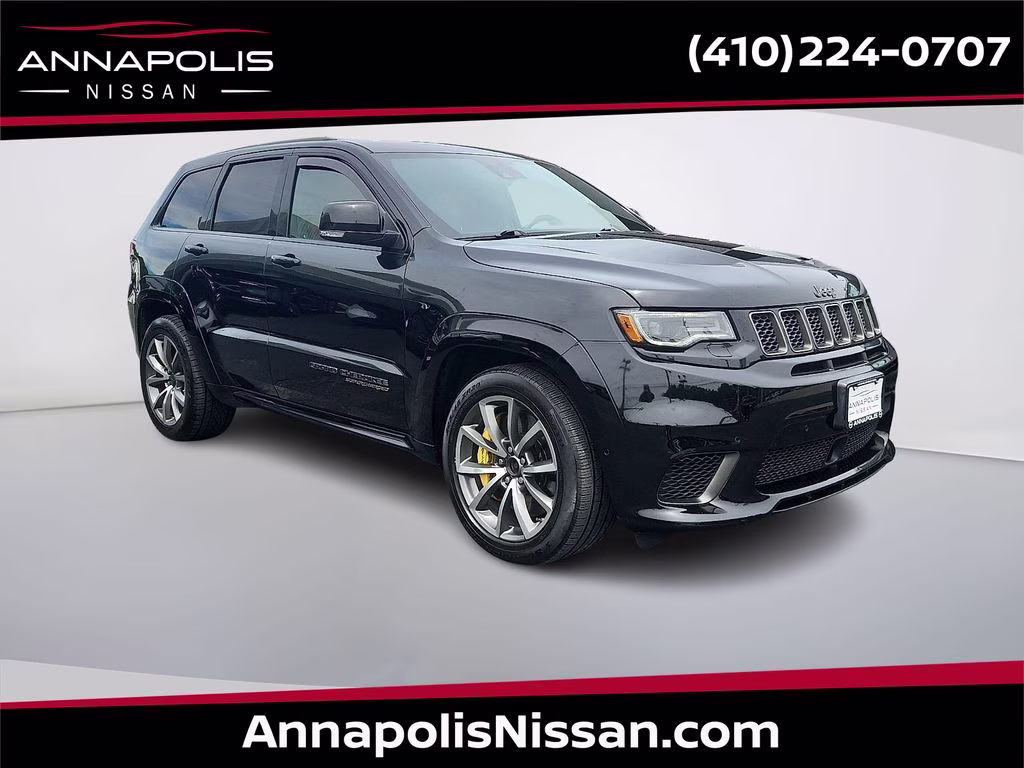 2018 Diamond Black Crystal Pearlcoat Jeep Grand Cherokee Trackhawk 4X4 SUV