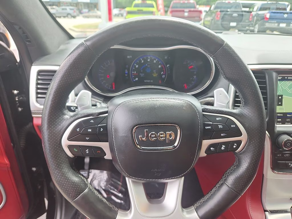 2018 Diamond Black Crystal Pearlcoat Jeep Grand Cherokee Trackhawk 4X4 SUV