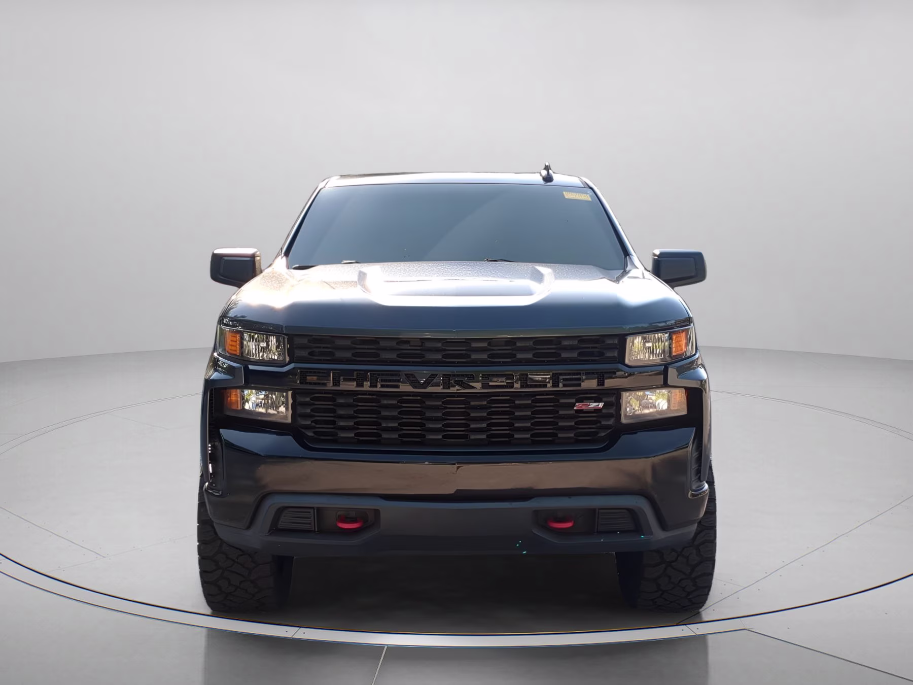 2019 Shadow Gray Metallic Chevrolet Silverado 1500 Custom Trail Boss Crew Cab Pickup 4X4 Truck