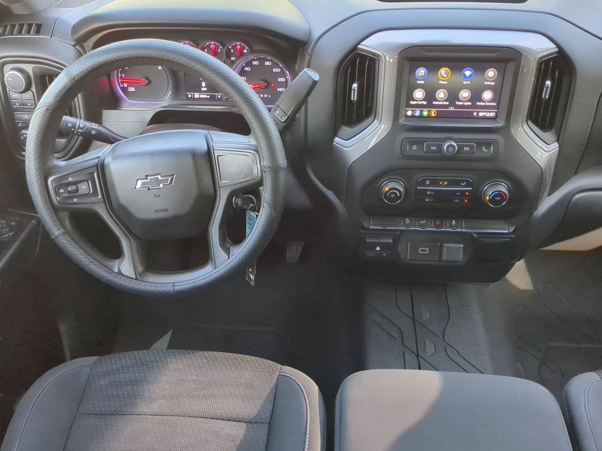 2019 Shadow Gray Metallic Chevrolet Silverado 1500 Custom Trail Boss Crew Cab Pickup 4X4 Truck