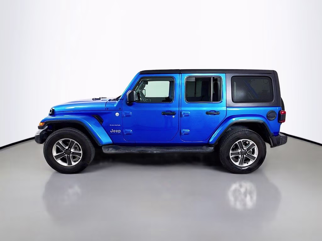 2023 Hydro Blue Pearl Coat Jeep Wrangler Sahara 4X4 SUV