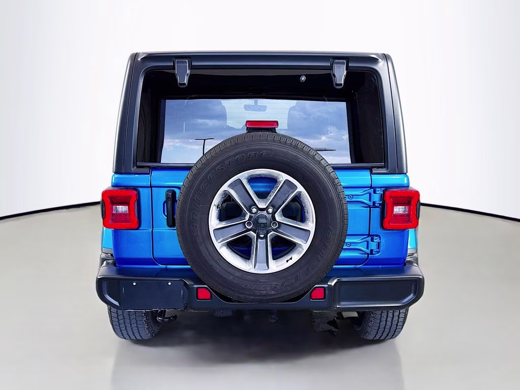 2023 Hydro Blue Pearl Coat Jeep Wrangler Sahara 4X4 SUV