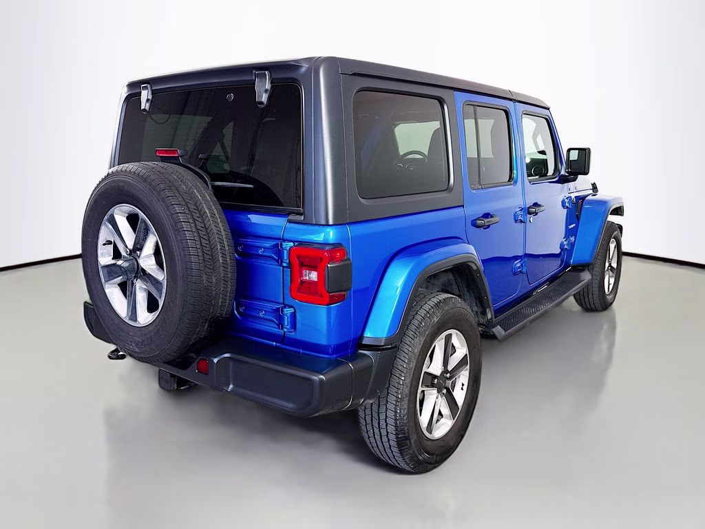 2023 Hydro Blue Pearl Coat Jeep Wrangler Sahara 4X4 SUV