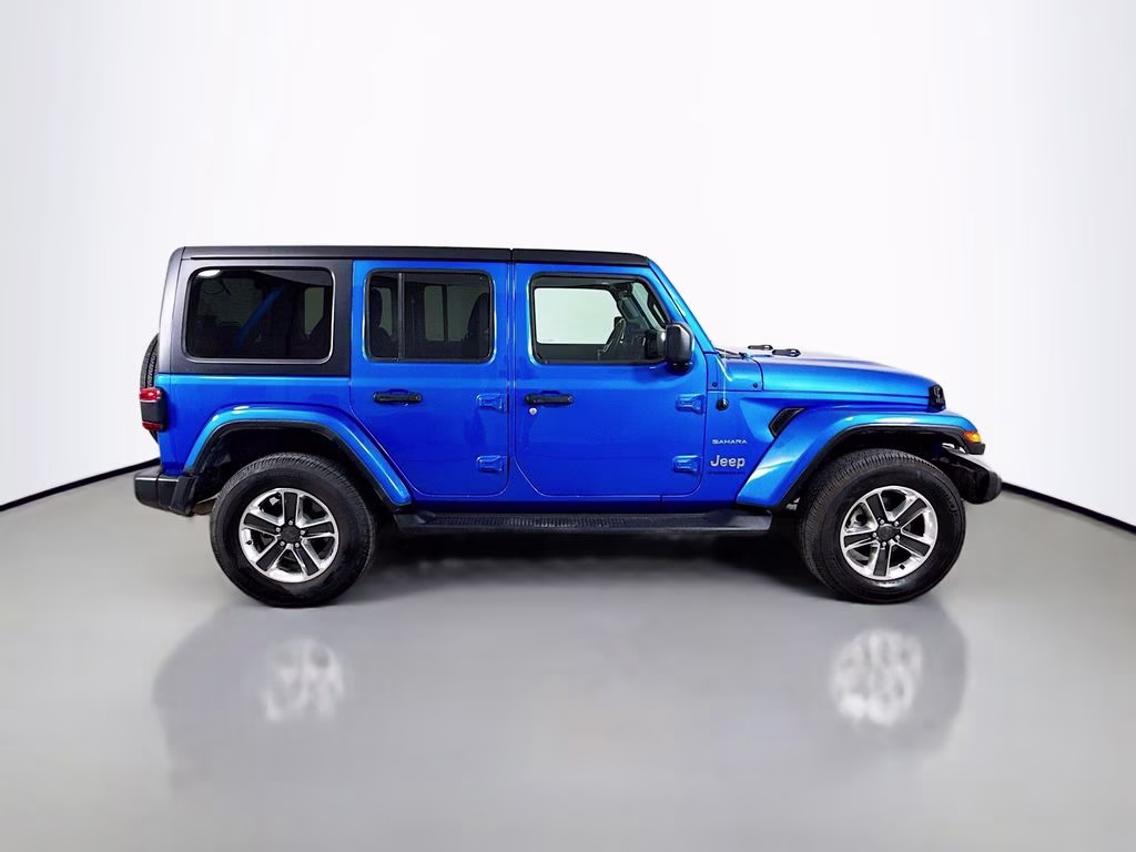 2023 Hydro Blue Pearl Coat Jeep Wrangler Sahara 4X4 SUV