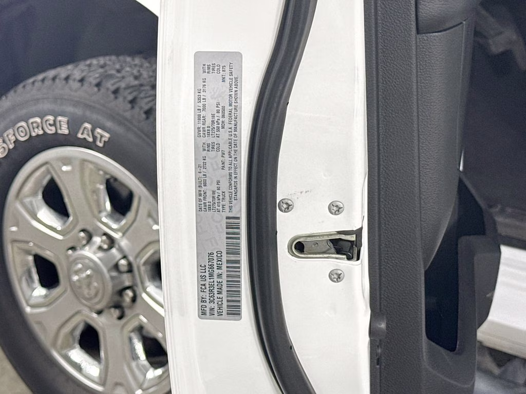 2021 Bright White Clearcoat Ram 3500 Laramie 4X4 Truck
