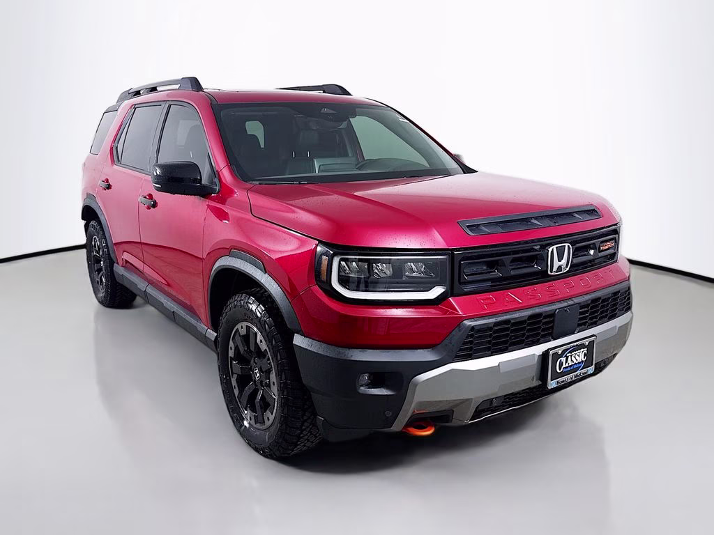 2026 Radiant Red Metallic II Honda Passport TrailSport Elite AWD SUV