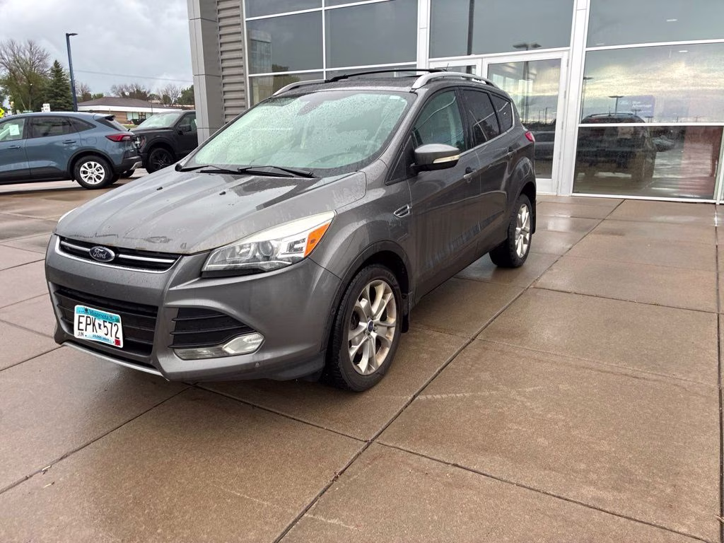 2014 Sterling Gray Metallic Ford Escape Titanium w/Tech Pkg 4X4 SUV