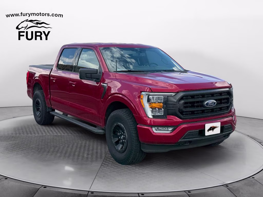 2021 Rapid Red Metallic Tinted Clearcoat Ford F-150 XLT Sport w/Trailer Tow Pkg 4X4 Truck