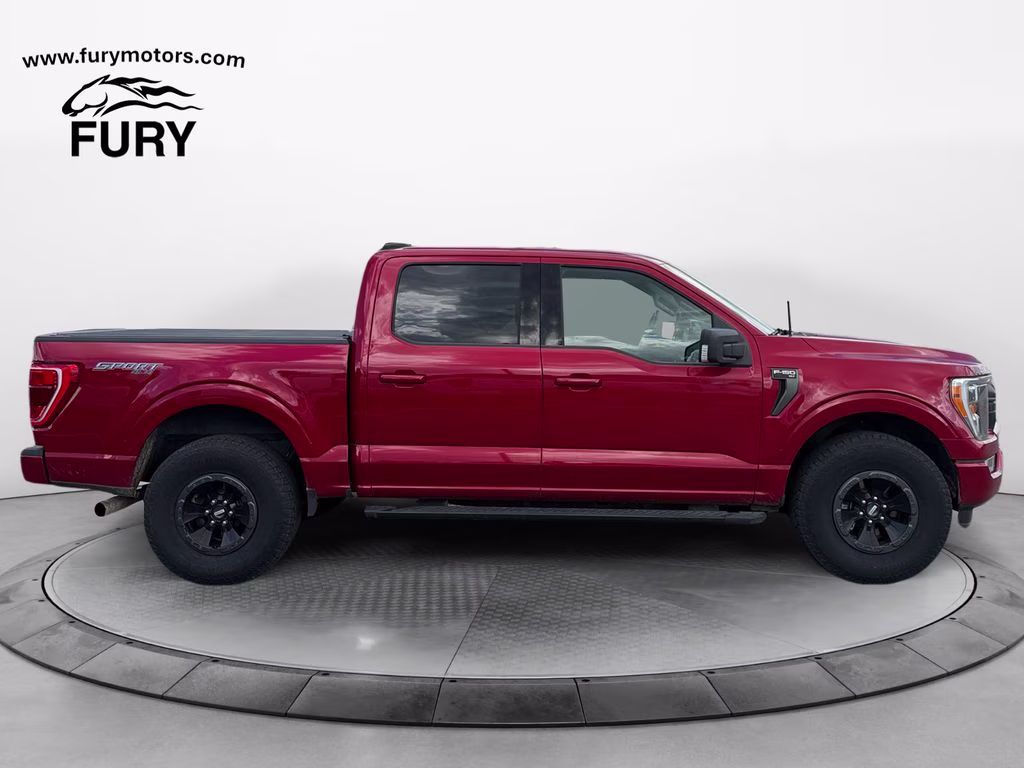 2021 Rapid Red Metallic Tinted Clearcoat Ford F-150 XLT Sport w/Trailer Tow Pkg 4X4 Truck