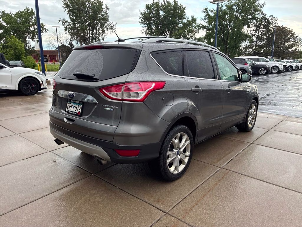 2014 Sterling Gray Metallic Ford Escape Titanium w/Tech Pkg 4X4 SUV