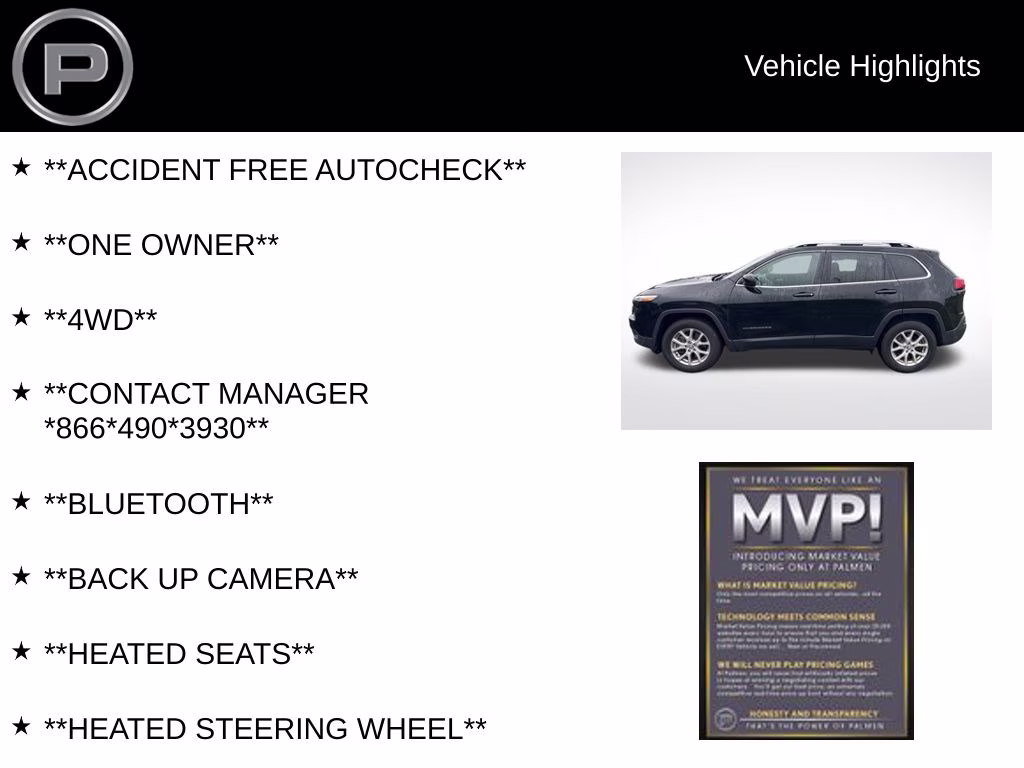 2018 Diamond Black Crystal Pearlcoat Jeep Cherokee Latitude Plus 4X4 SUV