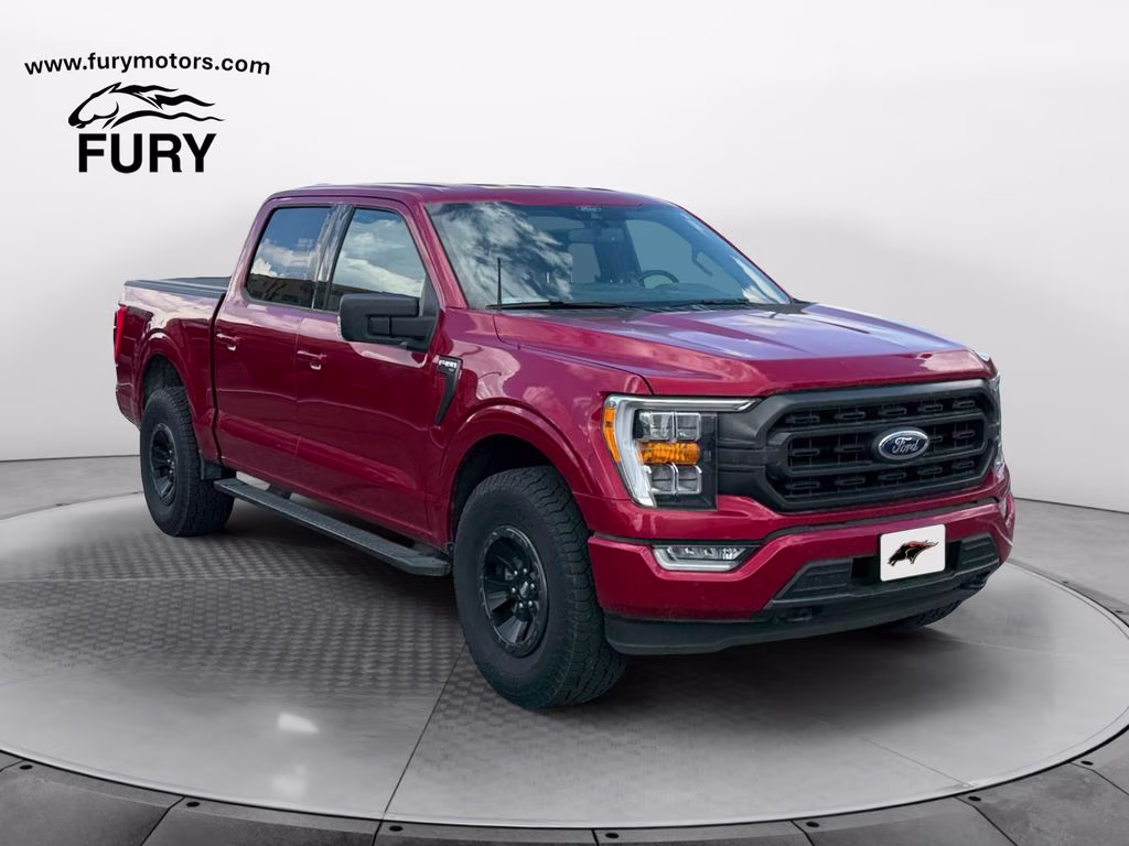 2021 Rapid Red Metallic Tinted Clearcoat Ford F-150 XLT Sport w/Trailer Tow Pkg 4X4 Truck