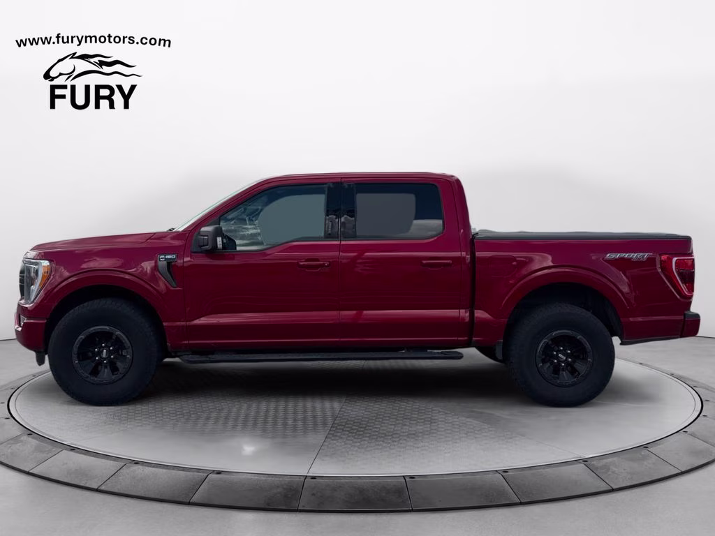 2021 Rapid Red Metallic Tinted Clearcoat Ford F-150 XLT Sport w/Trailer Tow Pkg 4X4 Truck