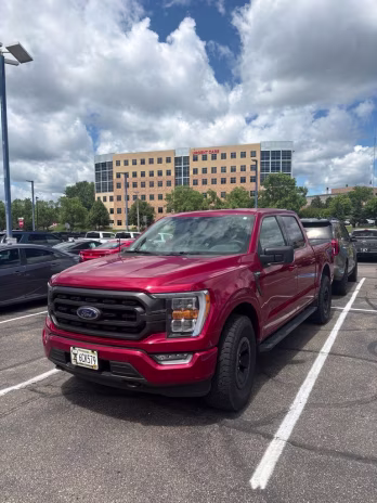 2021 Rapid Red Metallic Tinted Clearcoat Ford F-150 XLT Sport w/Trailer Tow Pkg 4X4 Truck