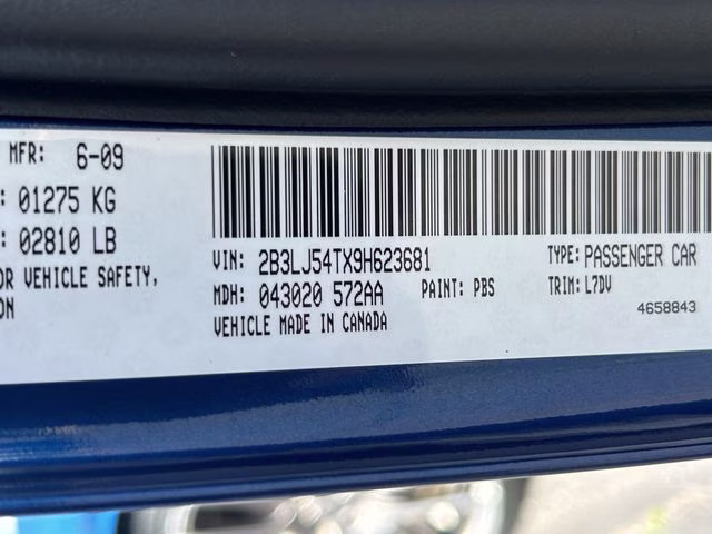 2009 Deep Water Blue Pearlcoat Dodge Challenger R/T RWD Coupe