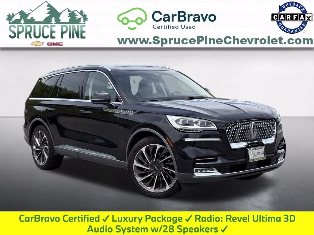 2020 Black Metallic Lincoln Aviator Reserve AWD SUV