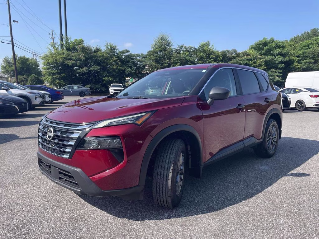 2025 Scarlet Ember Tintcoat Nissan Rogue S FWD SUV