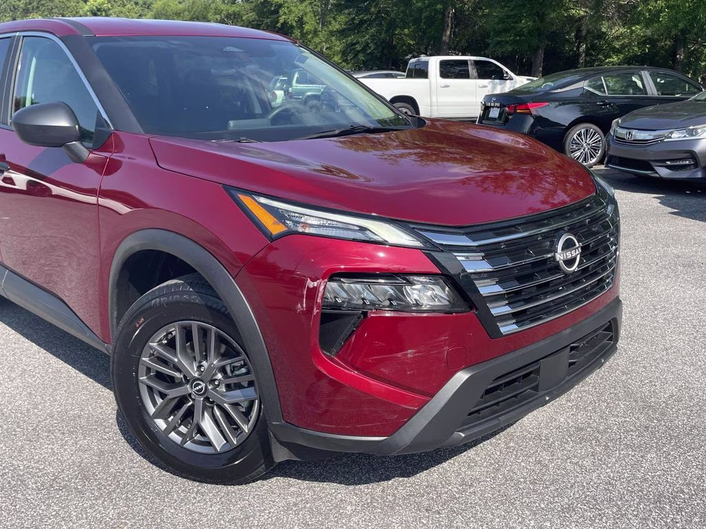 2025 Scarlet Ember Tintcoat Nissan Rogue S FWD SUV