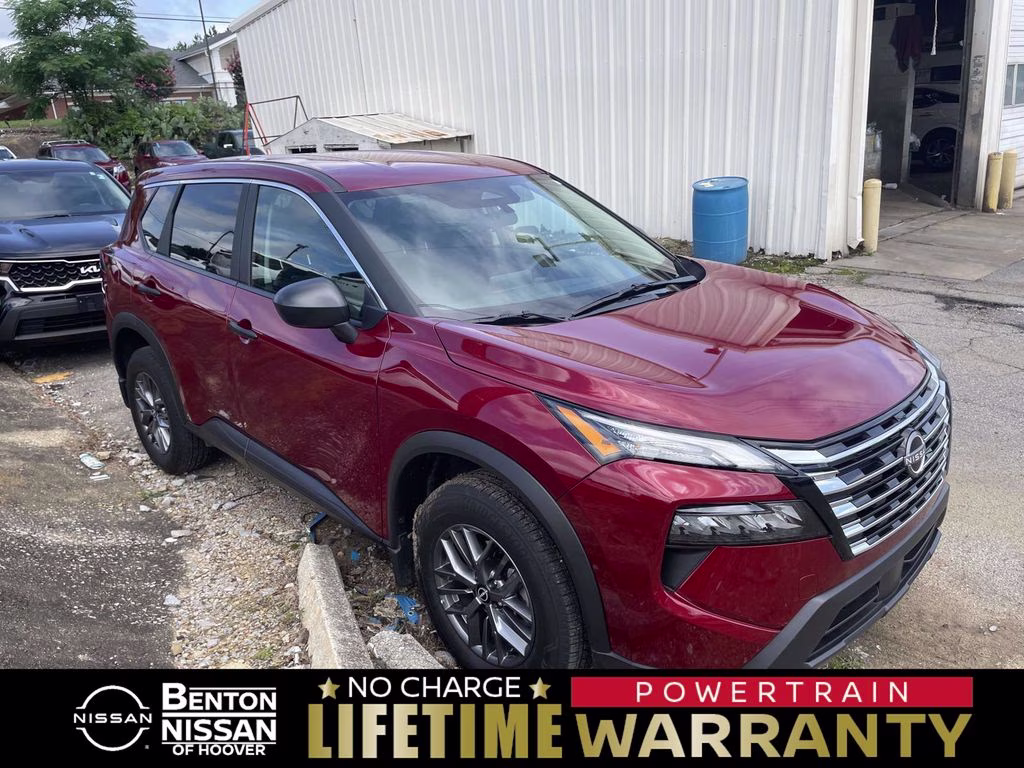 2025 Scarlet Ember Tintcoat Nissan Rogue S FWD SUV