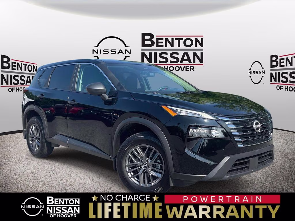 2025 Super Black Nissan Rogue S FWD SUV