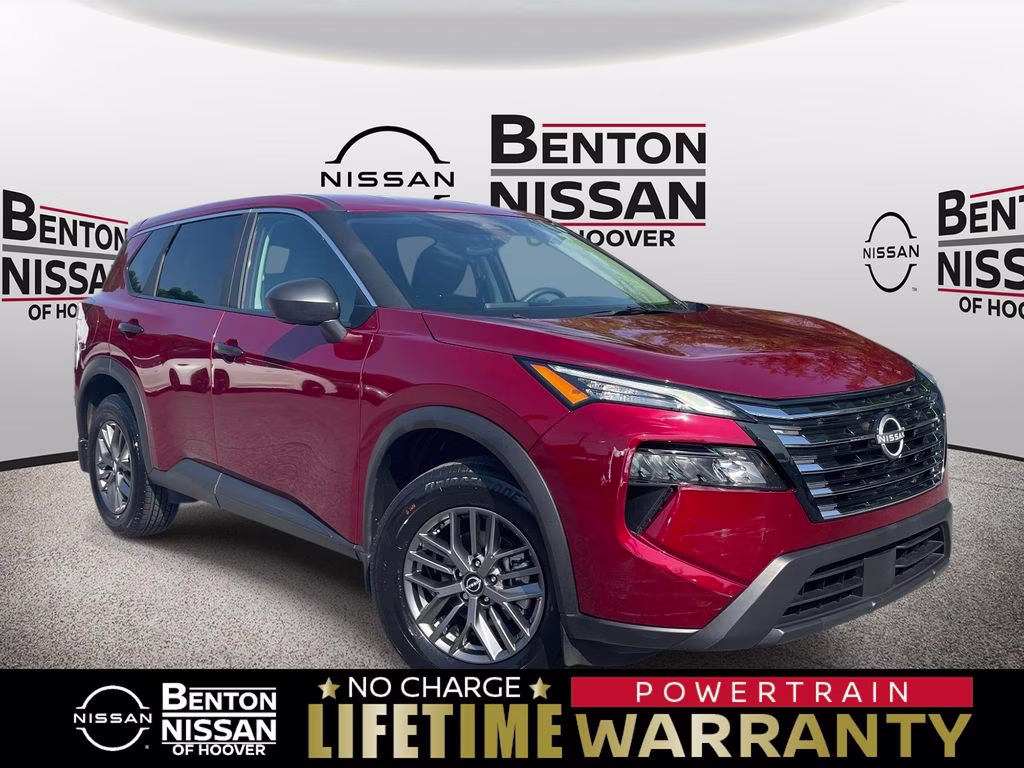 2025 Scarlet Ember Tintcoat Nissan Rogue S FWD SUV