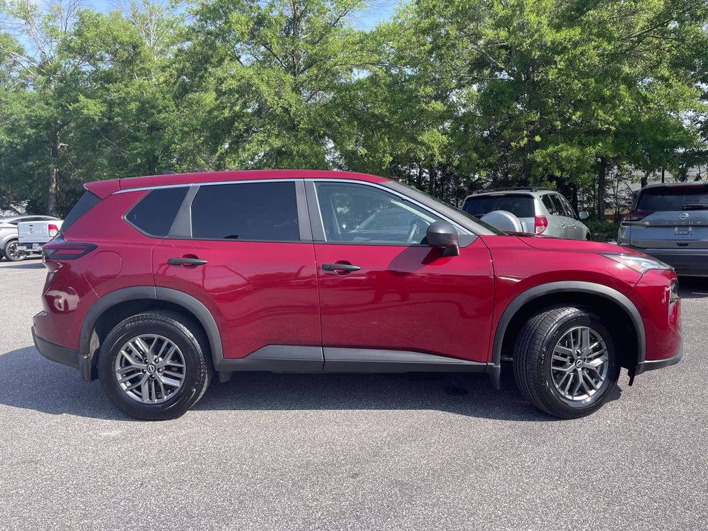 2025 Scarlet Ember Tintcoat Nissan Rogue S FWD SUV