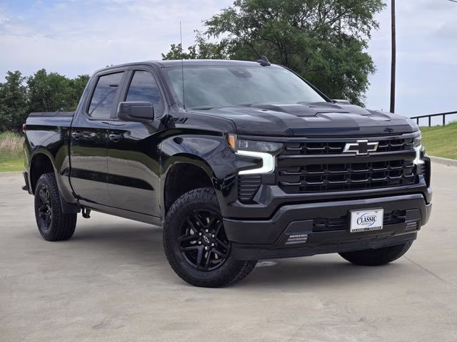 2024 Black Chevrolet Silverado 1500 LT Trail Boss 4X4 Truck