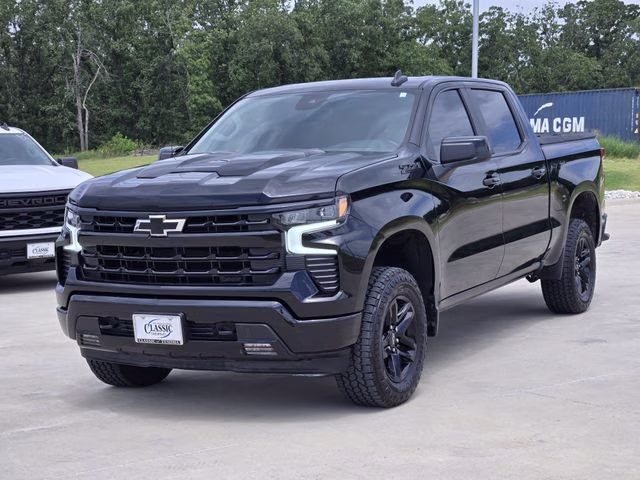 2024 Black Chevrolet Silverado 1500 LT Trail Boss 4X4 Truck
