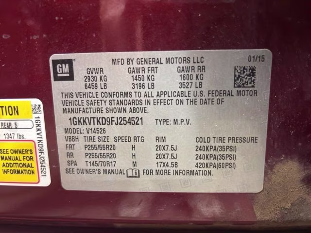 2015 Crimson Red Tintcoat GMC Acadia Denali AWD SUV