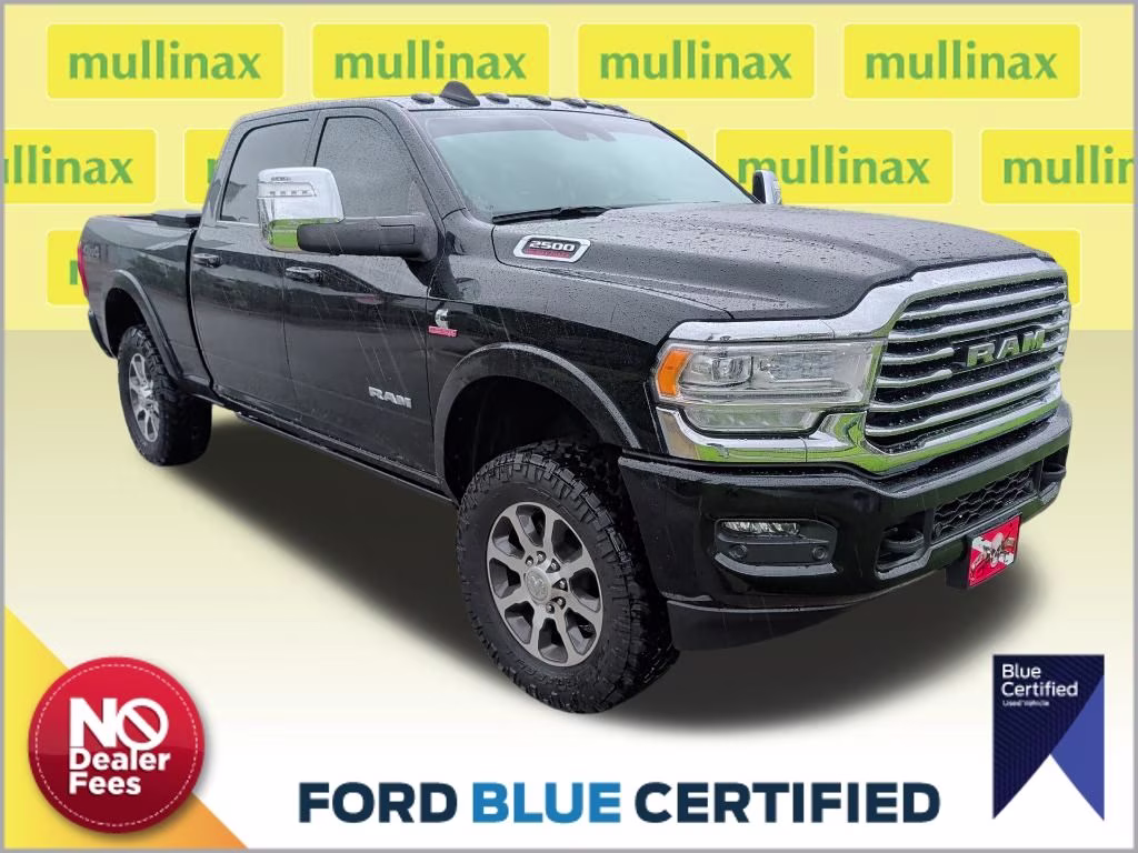 2024 Diamond Black Crystal Pearlcoat Ram 2500 Longhorn 4X4 Truck