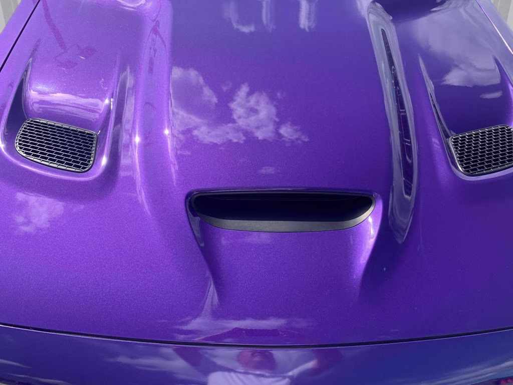 2019 Plum Crazy Pearlcoat Dodge Challenger R/T Scat Pack Widebody RWD Coupe