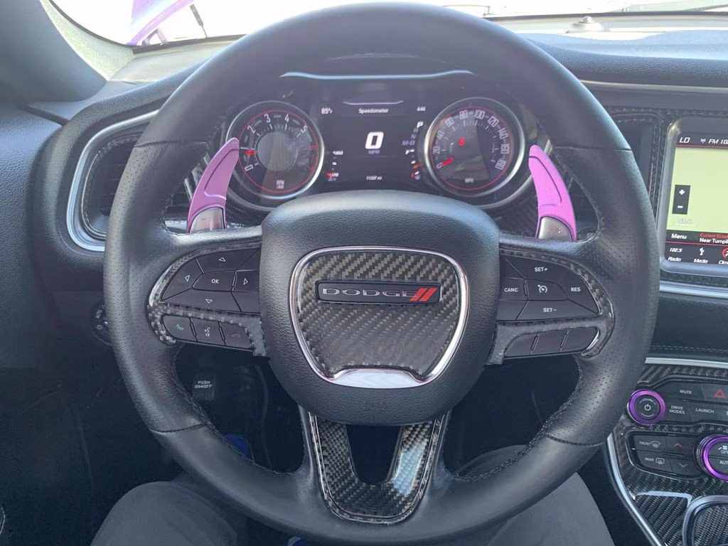 2019 Plum Crazy Pearlcoat Dodge Challenger R/T Scat Pack Widebody RWD Coupe