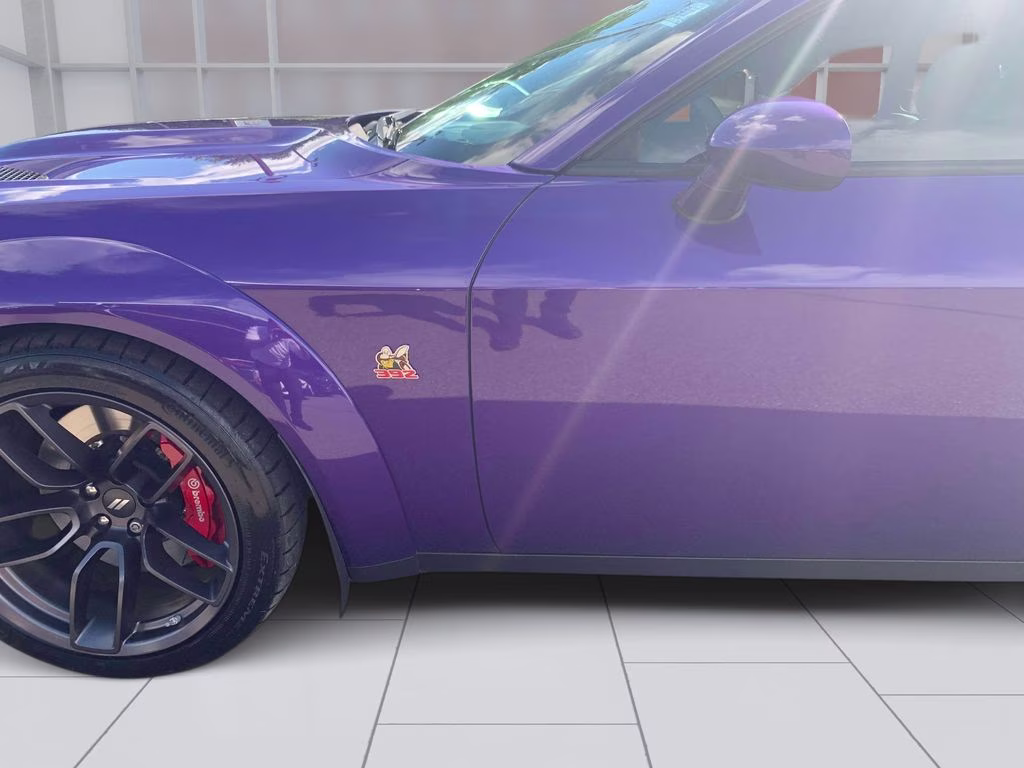 2019 Plum Crazy Pearlcoat Dodge Challenger R/T Scat Pack Widebody RWD Coupe