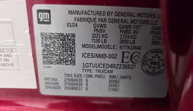 2024 Volcanic Red GMC Sierra 1500 Elevation 4X4 Truck