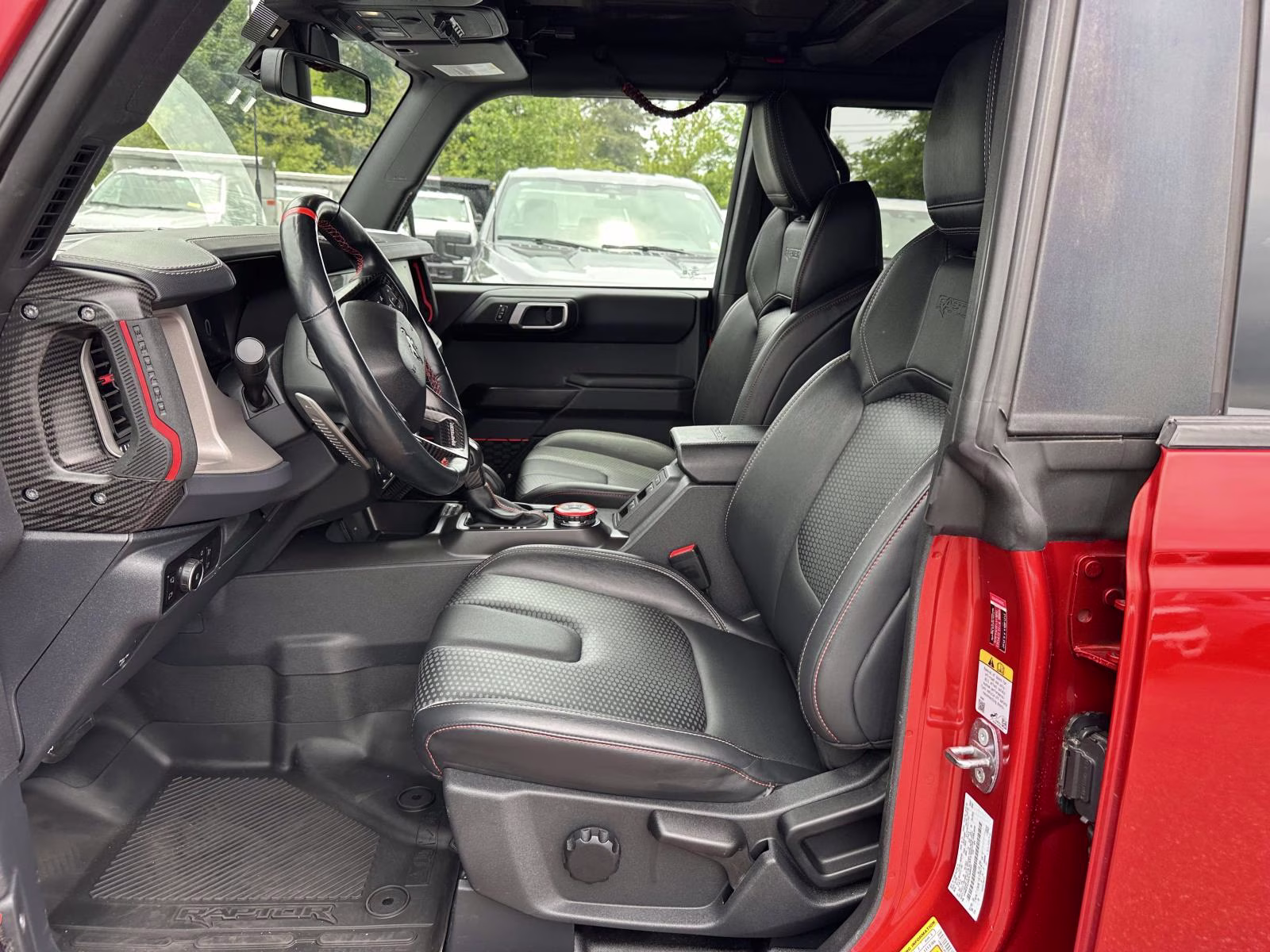 2023 Hot Pepper Red Metallic Tinted Clearcoat Ford Bronco Raptor 4 Door Advanced 4x4 4X4 SUV