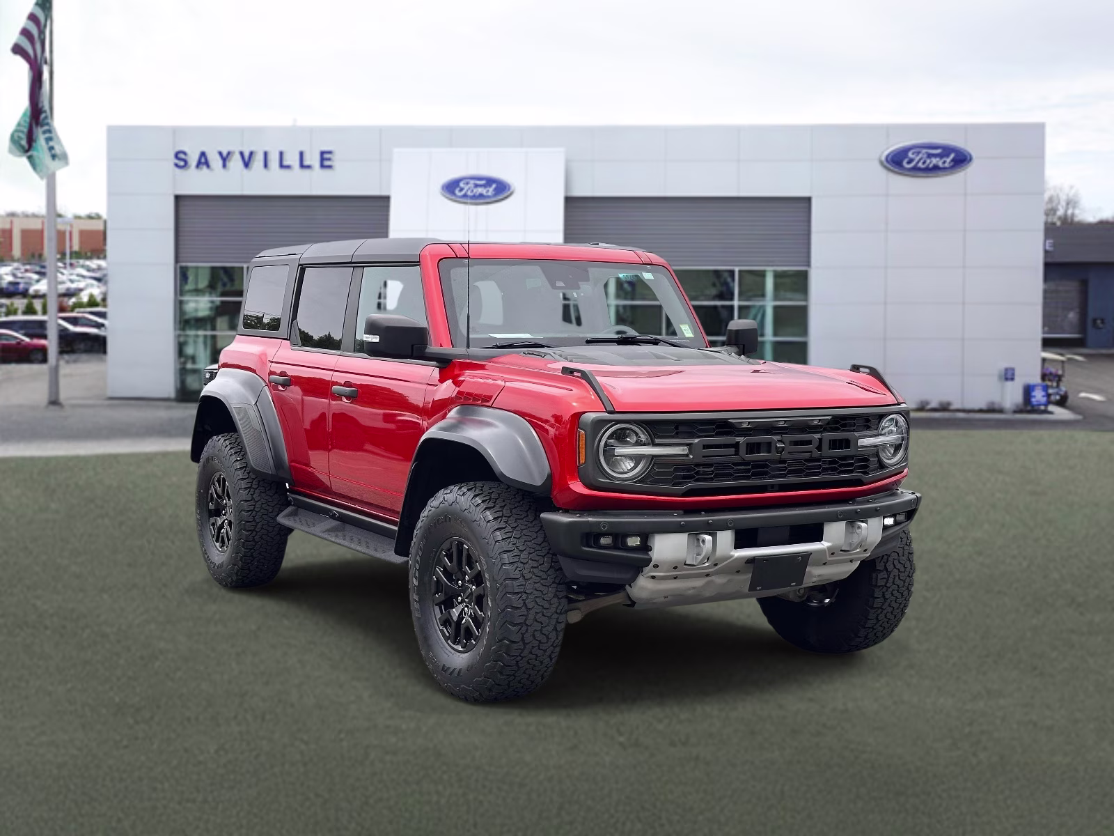 2023 Hot Pepper Red Metallic Tinted Clearcoat Ford Bronco Raptor 4 Door Advanced 4x4 4X4 SUV