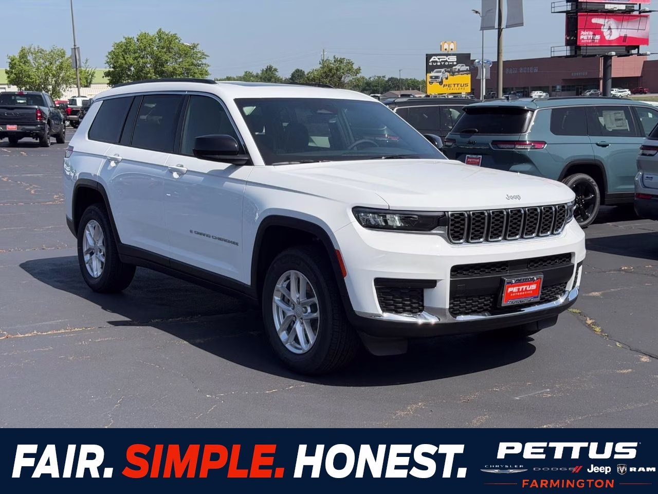 2026 Bright White Clearcoat Jeep Grand Cherokee L Laredo X 4X4 SUV