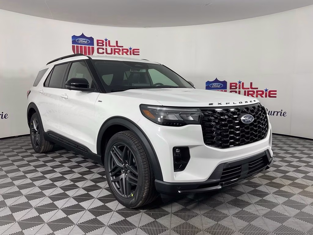 2026 White Metallic Ford Explorer ST-Line RWD SUV