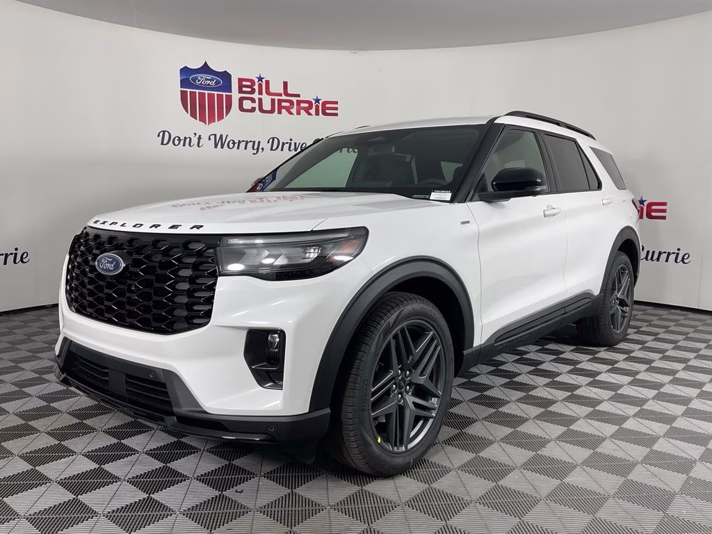 2026 White Metallic Ford Explorer ST-Line RWD SUV
