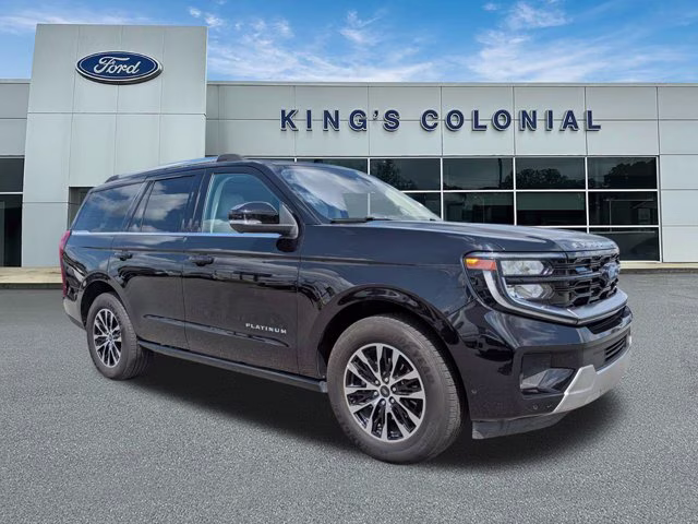 2025 Agate Black Metallic Ford Expedition Platinum w/Panoramic Moonroof, 24 Dispay 4X4 SUV