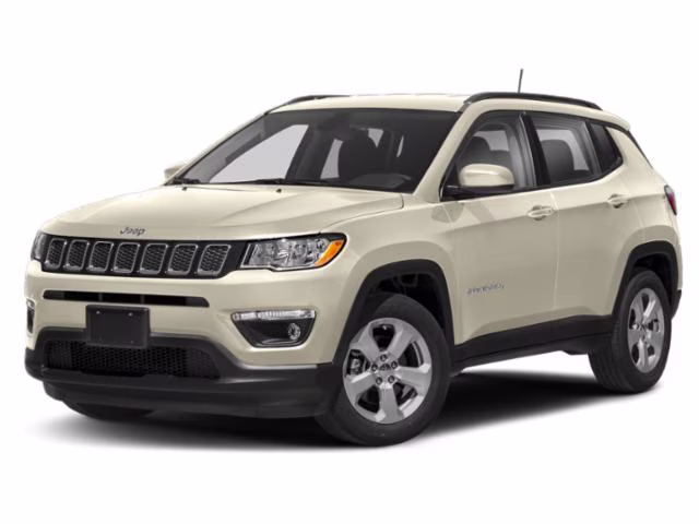 2019 Pearl White Tri-Coat Jeep Compass Limited 4X4 SUV