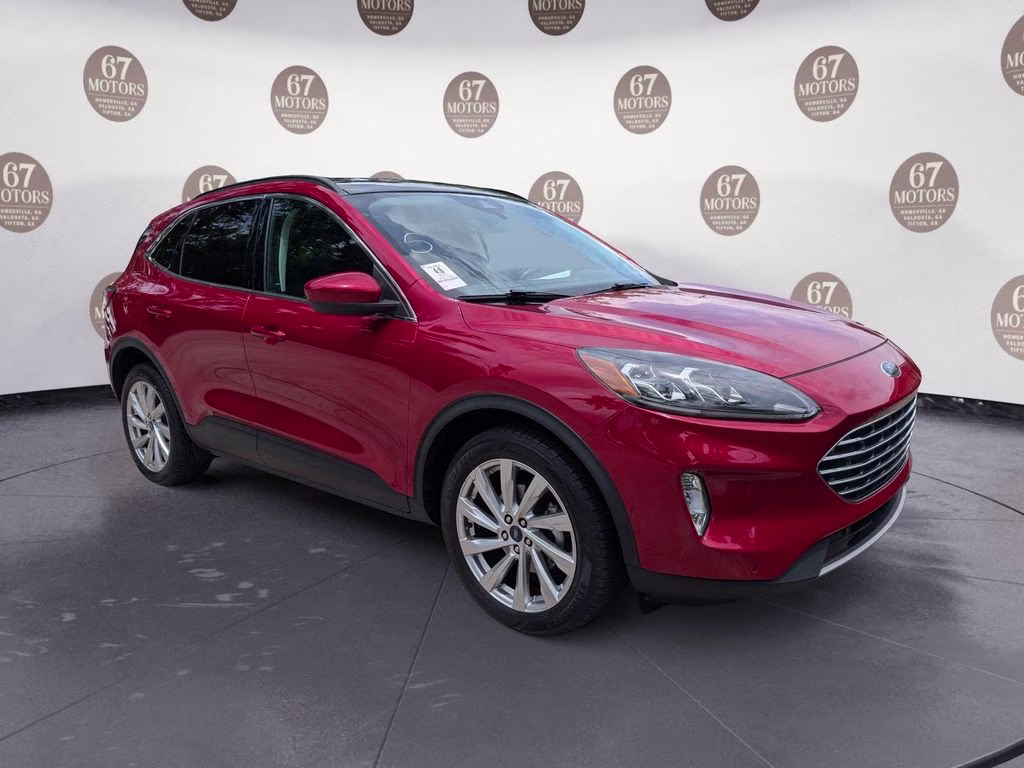 2021 Red Metallic Ford Escape Titanium AWD SUV