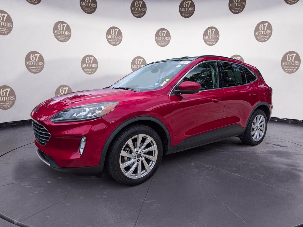 2021 Red Metallic Ford Escape Titanium AWD SUV