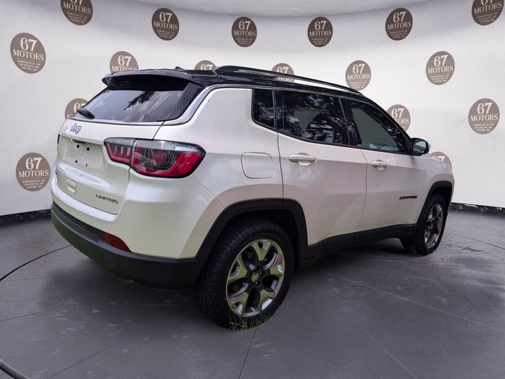 2019 Pearl White Tri-Coat Jeep Compass Limited 4X4 SUV