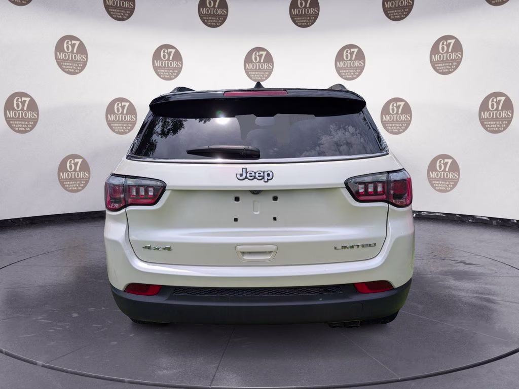 2019 Pearl White Tri-Coat Jeep Compass Limited 4X4 SUV