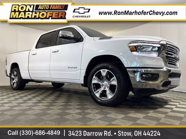2024 Bright White Clearcoat Ram 1500 Laramie 4X4 Truck