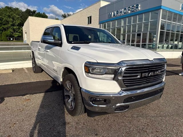 2024 Bright White Clearcoat Ram 1500 Laramie 4X4 Truck