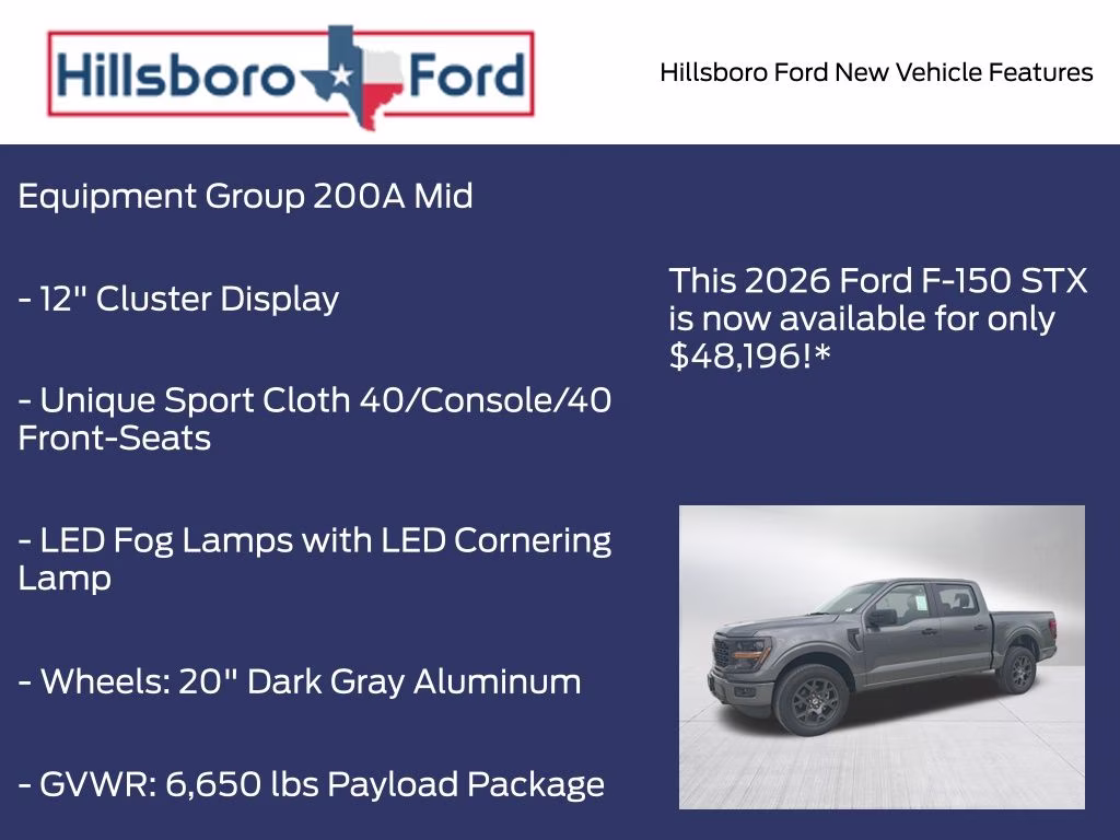 2026 Carbonized Gray Metallic Ford F-150 STX 4X4 Truck